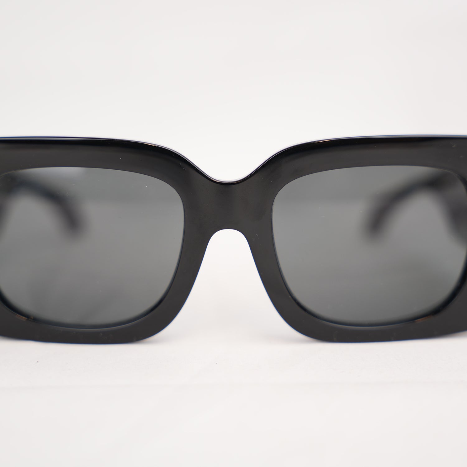 Versace VE 4496U Black Square Sunglasses with Gold Logo Detail