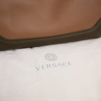Versace Palazzo Empire Large Beige Leather Handbag con Medusa