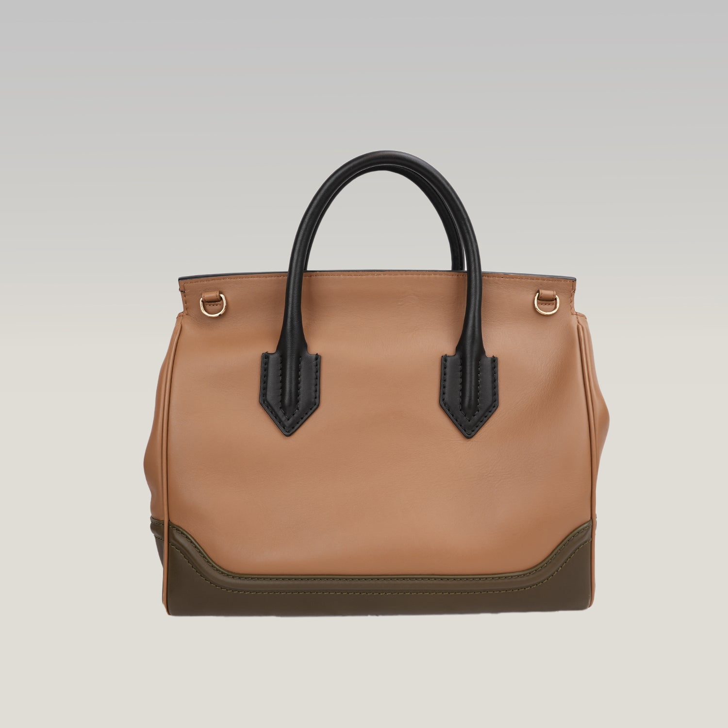 Versace Palazzo Empire Large Beige Leather Handbag con Medusa