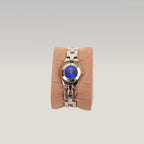 Gucci Vintage Orologio da Donna con Quadrante Blu e Bracciale in Acciaio Argentato