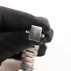 Yves Saint Laurent YSL Orologio Vintage Unisex al Quarzo con Quadrante Champagne e Bracciale in Acciaio Argentato