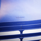 Yves Saint Laurent Belle De Jour Clutch Blu Royal in Vernice con Logo YSL