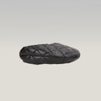 Saint Laurent Borsa Hobo Mini Nera Trapuntata in Pelle con Logo YSL Dorato