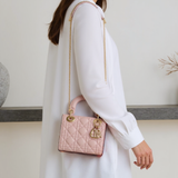 Dior Lady Dior Hand Bag micro size