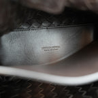 Bottega Veneta Andiamo borsa intrecciata marrone scuro in pelle
