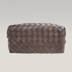 Bottega Veneta Andiamo borsa intrecciata marrone scuro in pelle
