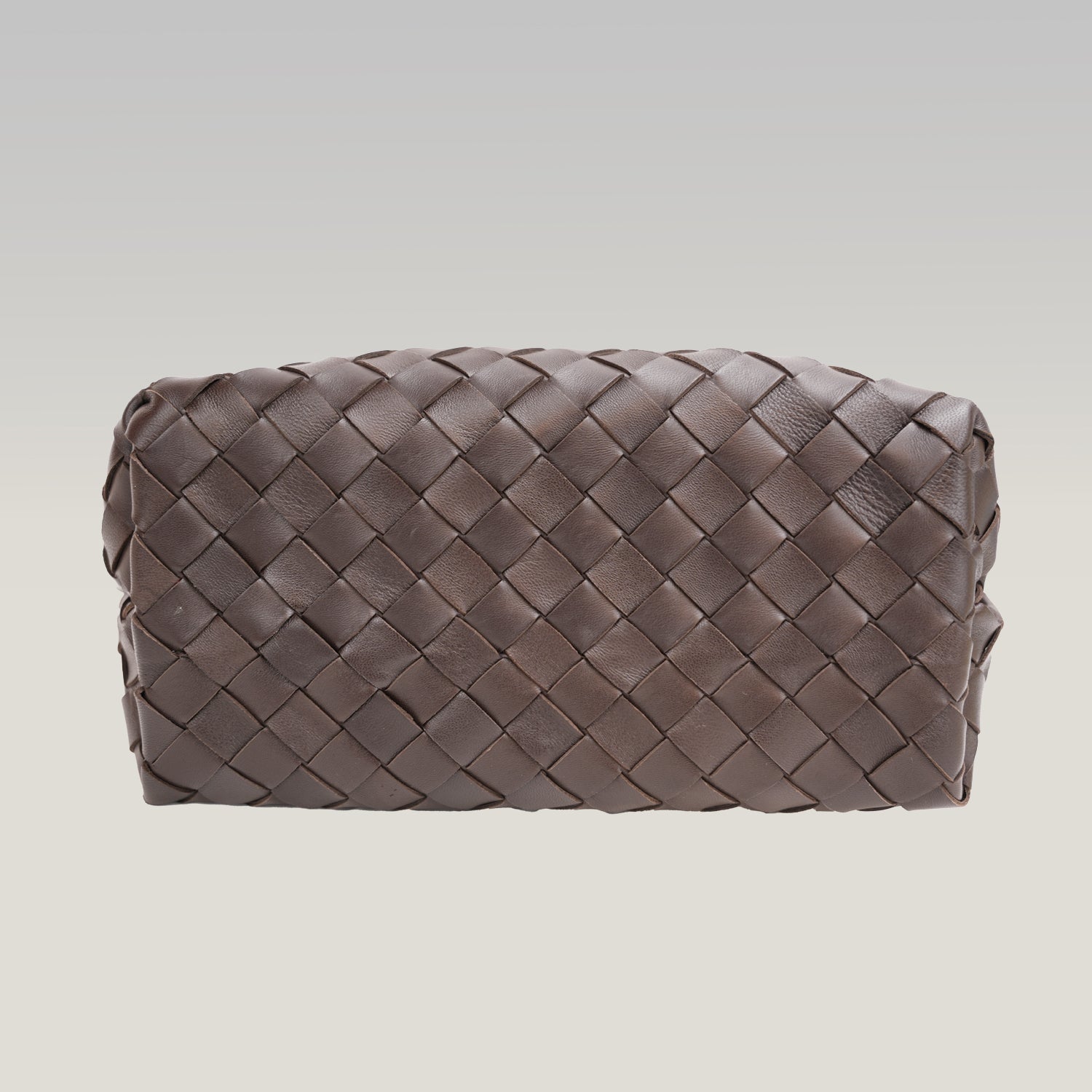 Bottega Veneta Andiamo borsa intrecciata marrone scuro in pelle
