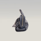 Balenciaga Mini City Borsa Vintage in Pelle Blu Scuro con Borchie Argento Giant 12