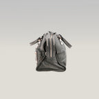 Balenciaga Giant Part Time Borsa a Mano in Pelle di Agnello Cerata Blu Navy con Borchie Argentate