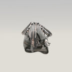 Balenciaga Giant Part Time Borsa a Mano in Pelle di Agnello Cerata Blu Navy con Borchie Argentate