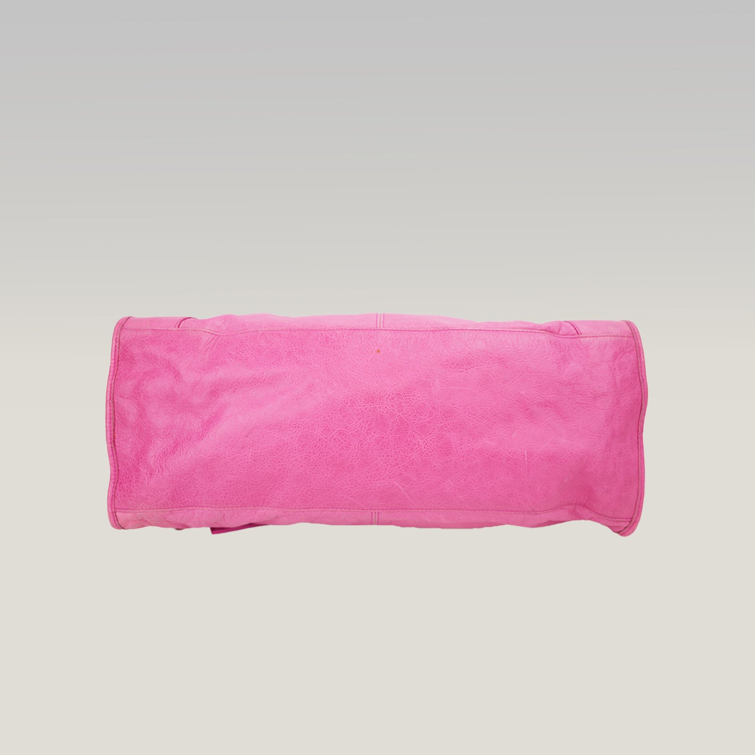 Balenciaga City Motorcycle Borsa a Mano in Pelle Rosa con Borchie e Specchietto