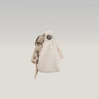Balenciaga Le Cagole XS Bianca in Pelle di Agnello Arena con Hardware Argento Anticato