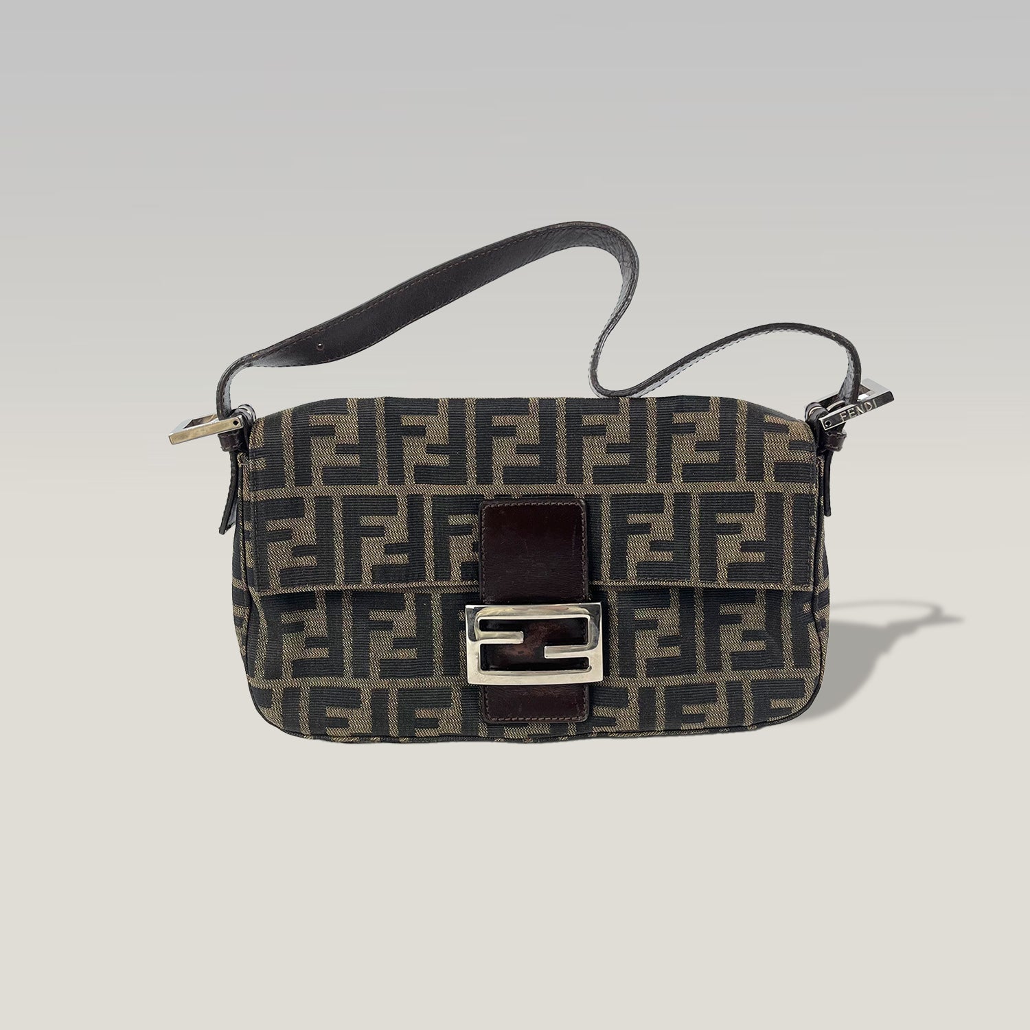 FENDI Baguette Vintage Zucca FF Tela Monogram Spalla