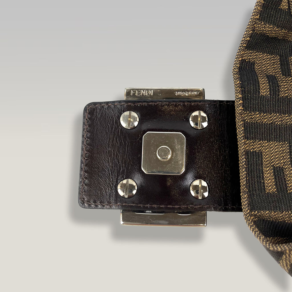 FENDI Baguette Vintage Zucca FF Tela Monogram Spalla