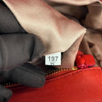 Miu Miu Borsa Donna in Pelle Matelassé Rossa Handbag con Doppi Manici e Dettagli Gold