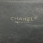 Chanel Vanity Case Piccola in Pelle Caviar Trapuntata Nera con Logo CC e Catena – Borsa a Mano e a Tracolla