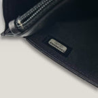 Chanel WOC Nero in Pelle di Agnello Matelassé con Catena Decorativa e Hardware Dorato