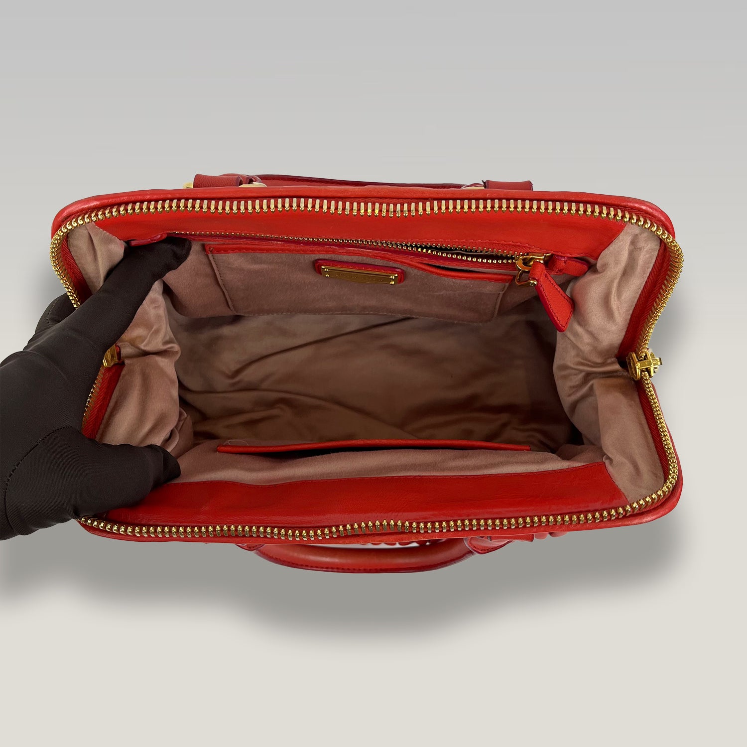 Miu Miu Borsa a Mano in Pelle Matelassé Rossa con Tracolla | Handbag Donna in Pelle Trapuntata