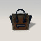 CELINE Luggage Nano Leather Bag – Multicolor Top Handle Crossbody