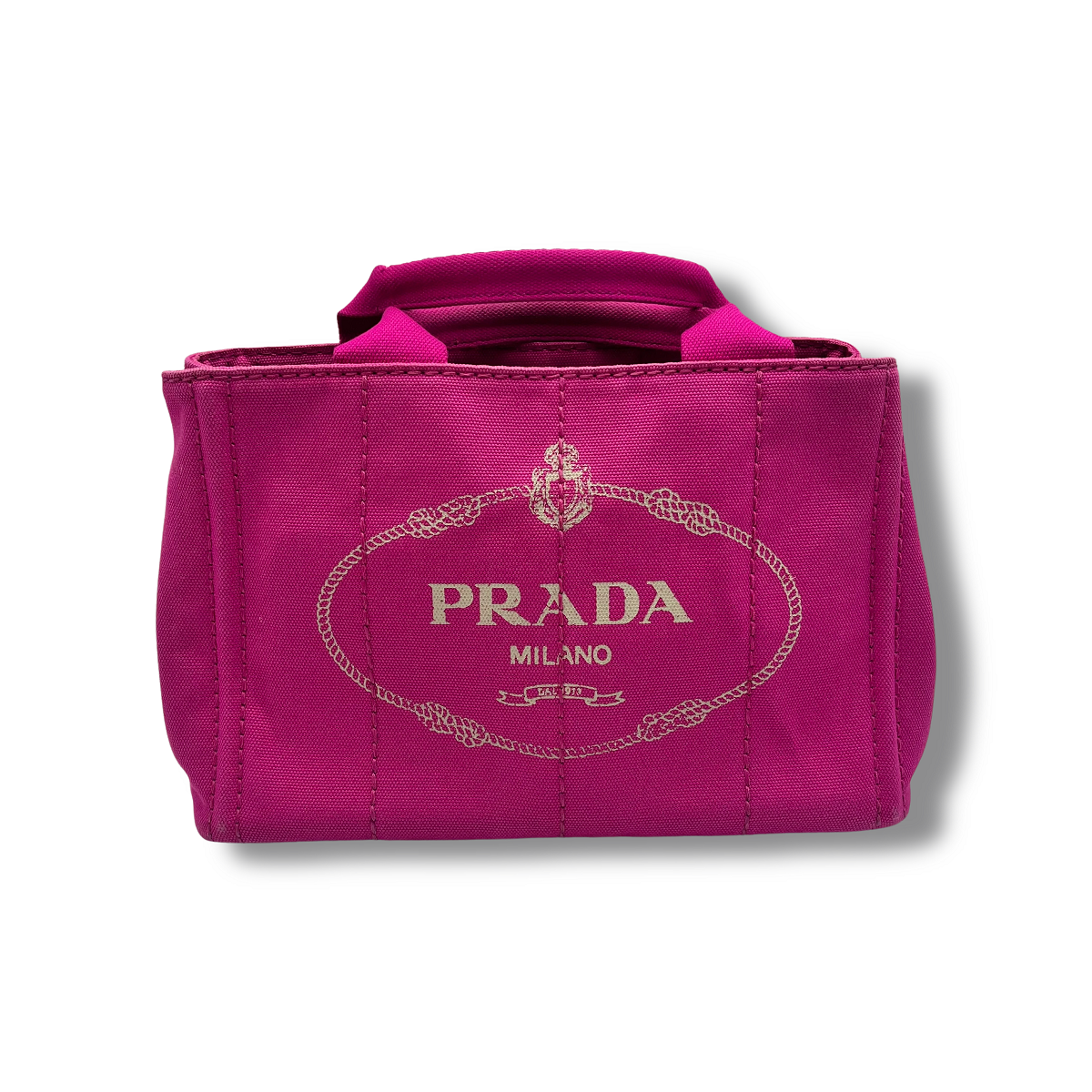 Prada Small Canapa Logo Tote