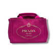 Prada Small Canapa Logo Tote