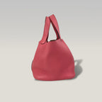 Hermès Picotin Lock 18 Borsa Donna in Pelle Rosa con Hardware Argento