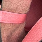 Hermès Picotin Lock 18 Borsa Donna in Pelle Rosa con Hardware Argento