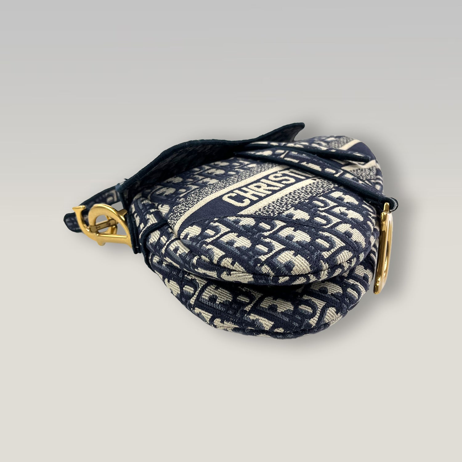 Dior Saddle Bag Oblique Jacquard Blu – Borsa a Spalla Iconica Donna 25,5 cm