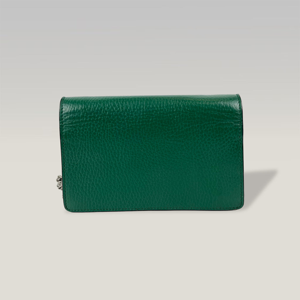 Gucci Super Mini Dionysus in pelle verde smeraldo