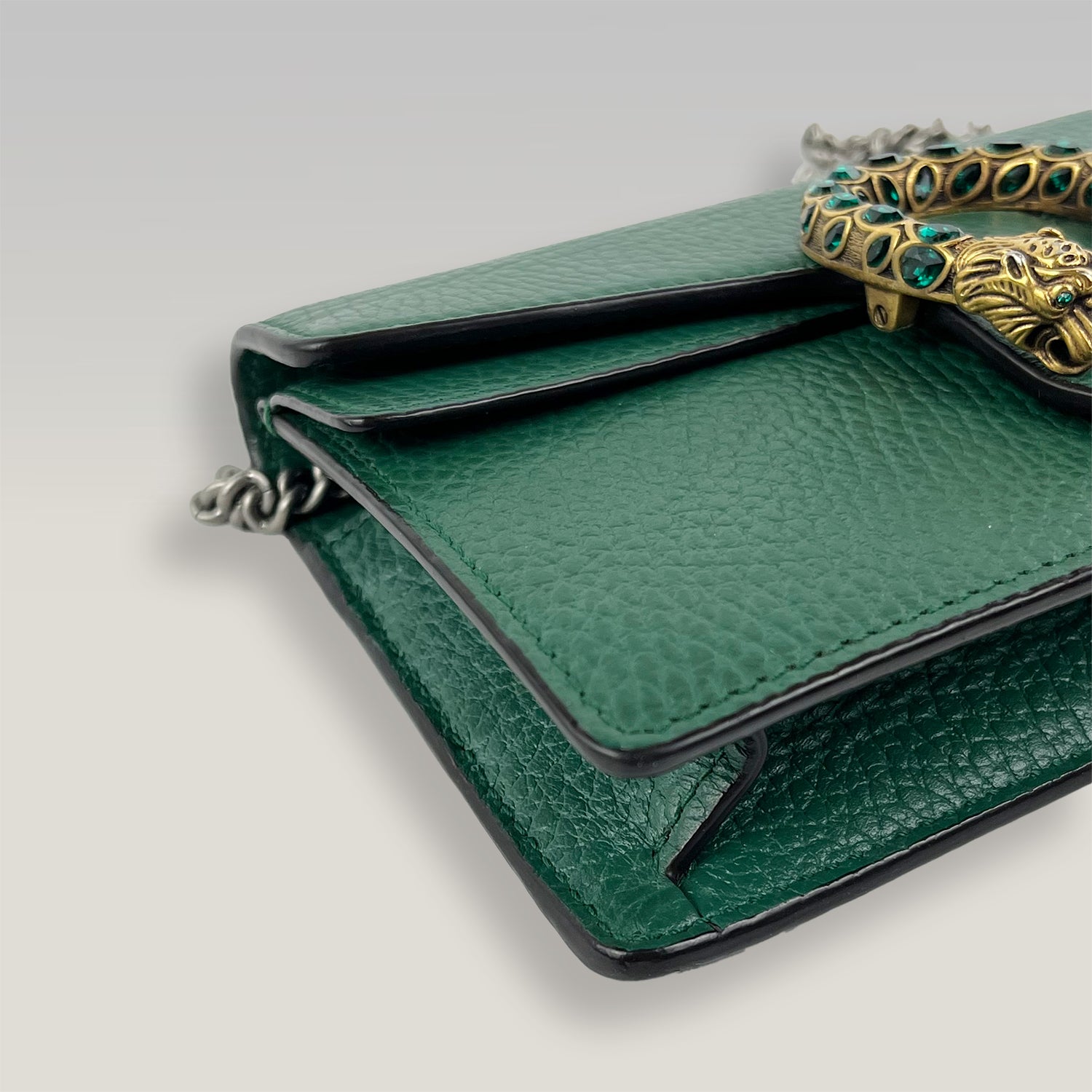 Gucci Super Mini Dionysus in pelle verde smeraldo