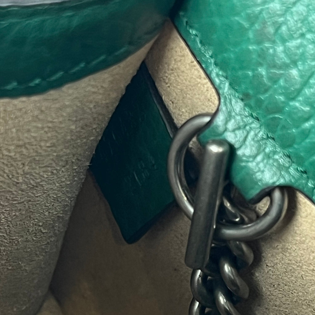 Gucci Super Mini Dionysus in pelle verde smeraldo
