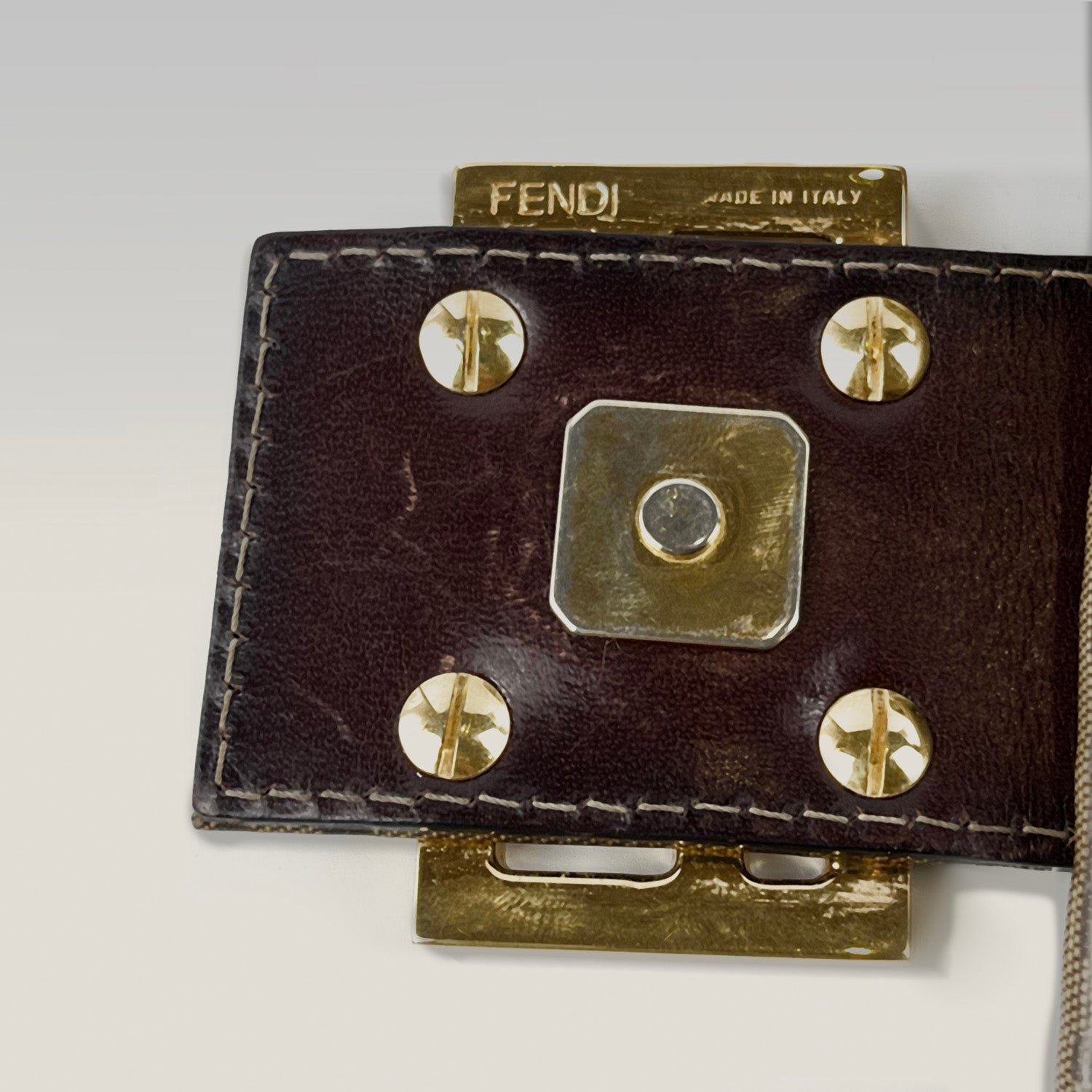 Fendi Baguette – canvas shoulder bag 