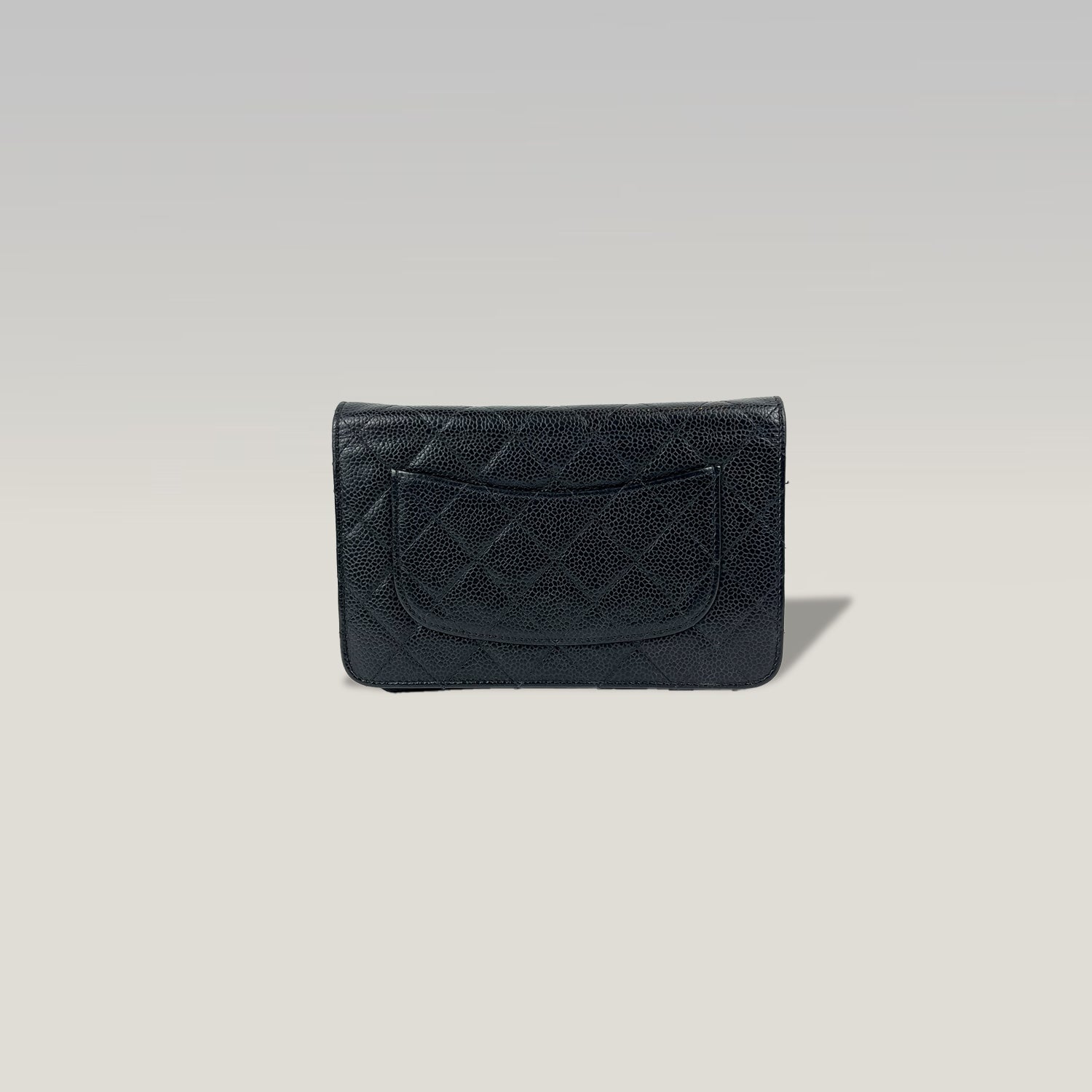 Chanel Wallet On Chain in Black Caviar Leather with Gold Hardware 