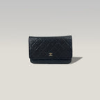 Chanel Wallet On Chain in Pelle Caviar Nera con Hardware Oro