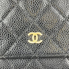 Chanel Wallet On Chain in Pelle Caviar Nera con Hardware Oro