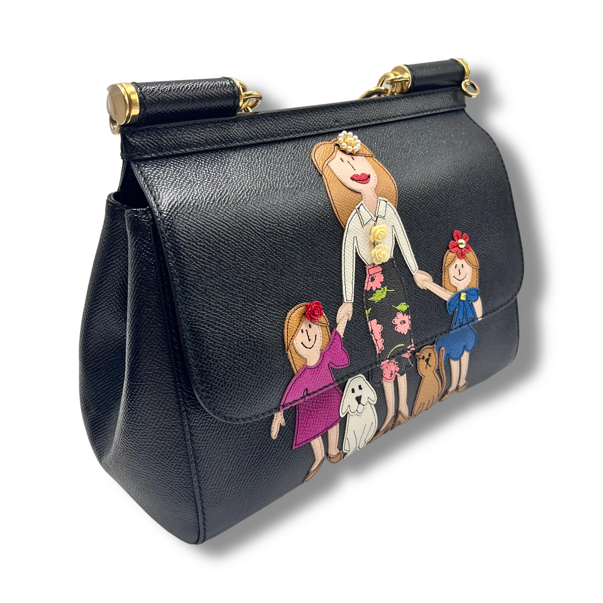 Dolce & Gabbana Medium Miss Sicily Dauphine Crossbody Bag