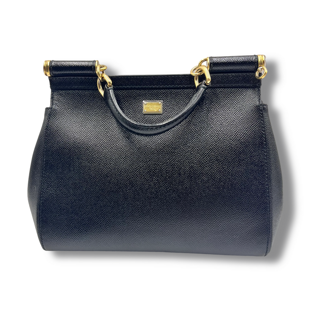 Dolce & Gabbana Miss Sicily Medium – Borsa Crossbody in Pelle Dauphine