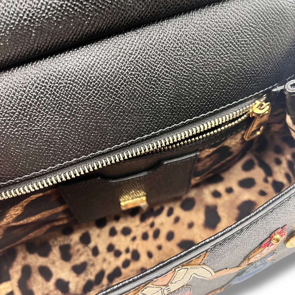 Dolce & Gabbana Miss Sicily Medium – Borsa Crossbody in Pelle Dauphine