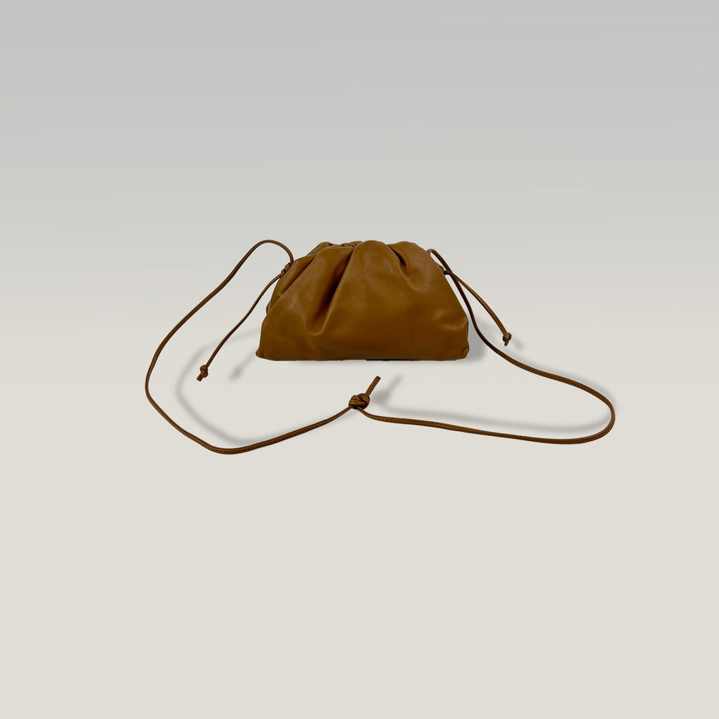 Bottega Veneta The Mini Pouch in Teak Leather 
