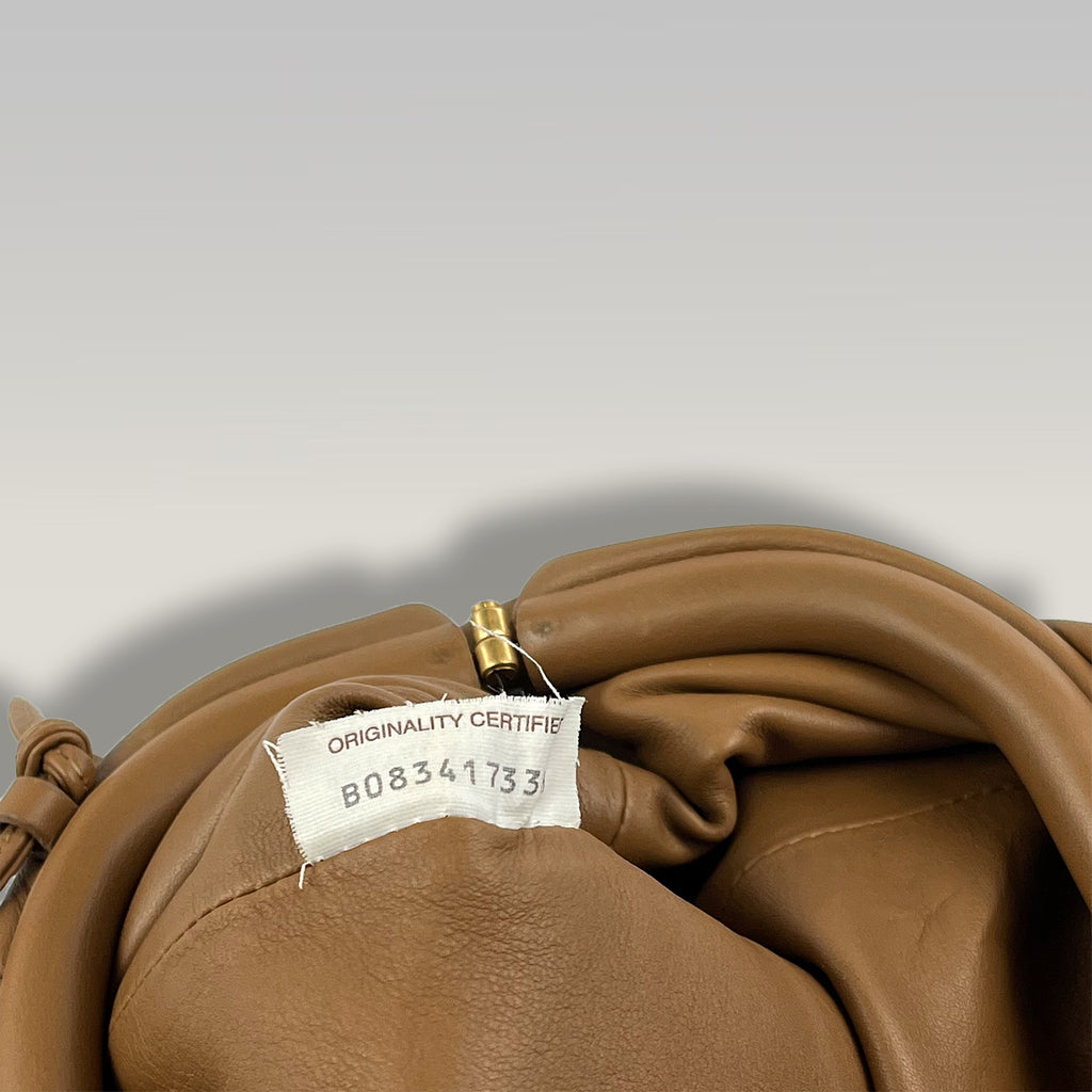 Bottega Veneta The Mini Pouch in Teak Leather 