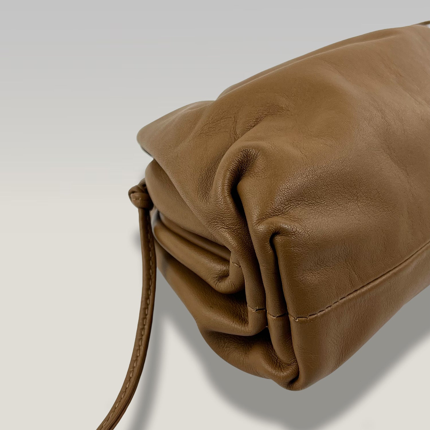 Bottega Veneta The Mini Pouch in Teak Leather 