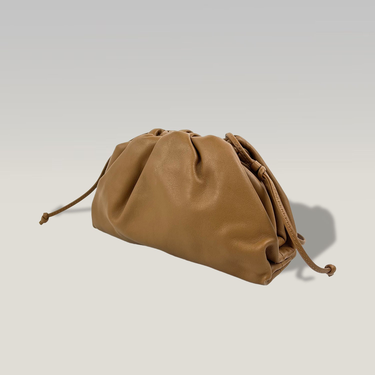 Bottega Veneta The Mini Pouch in Teak Leather 
