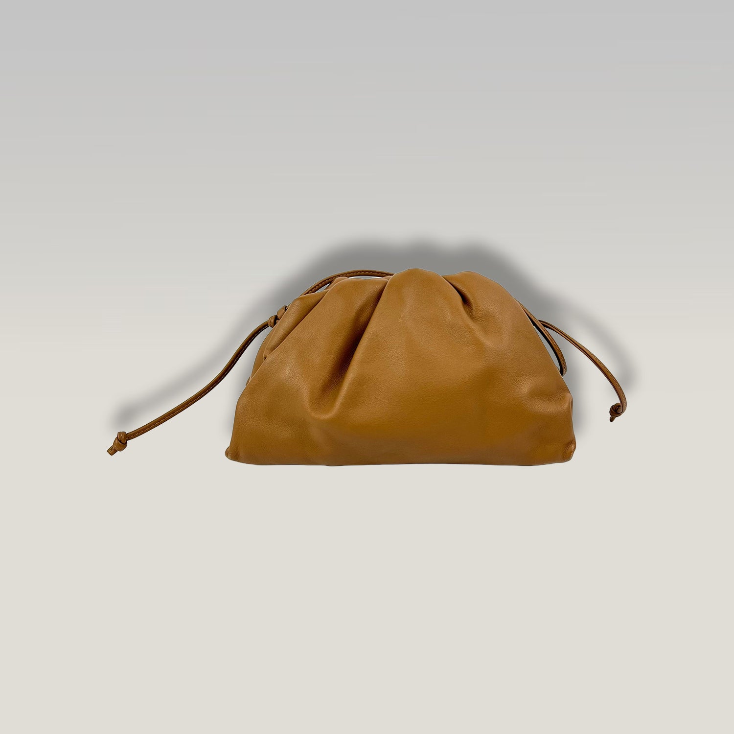 Bottega Veneta The Mini Pouch in Teak Leather 