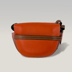 Loewe Gate Small Borsa Donna in Pelle Arancione e Marrone Crossbody Saddle Bag Luxury