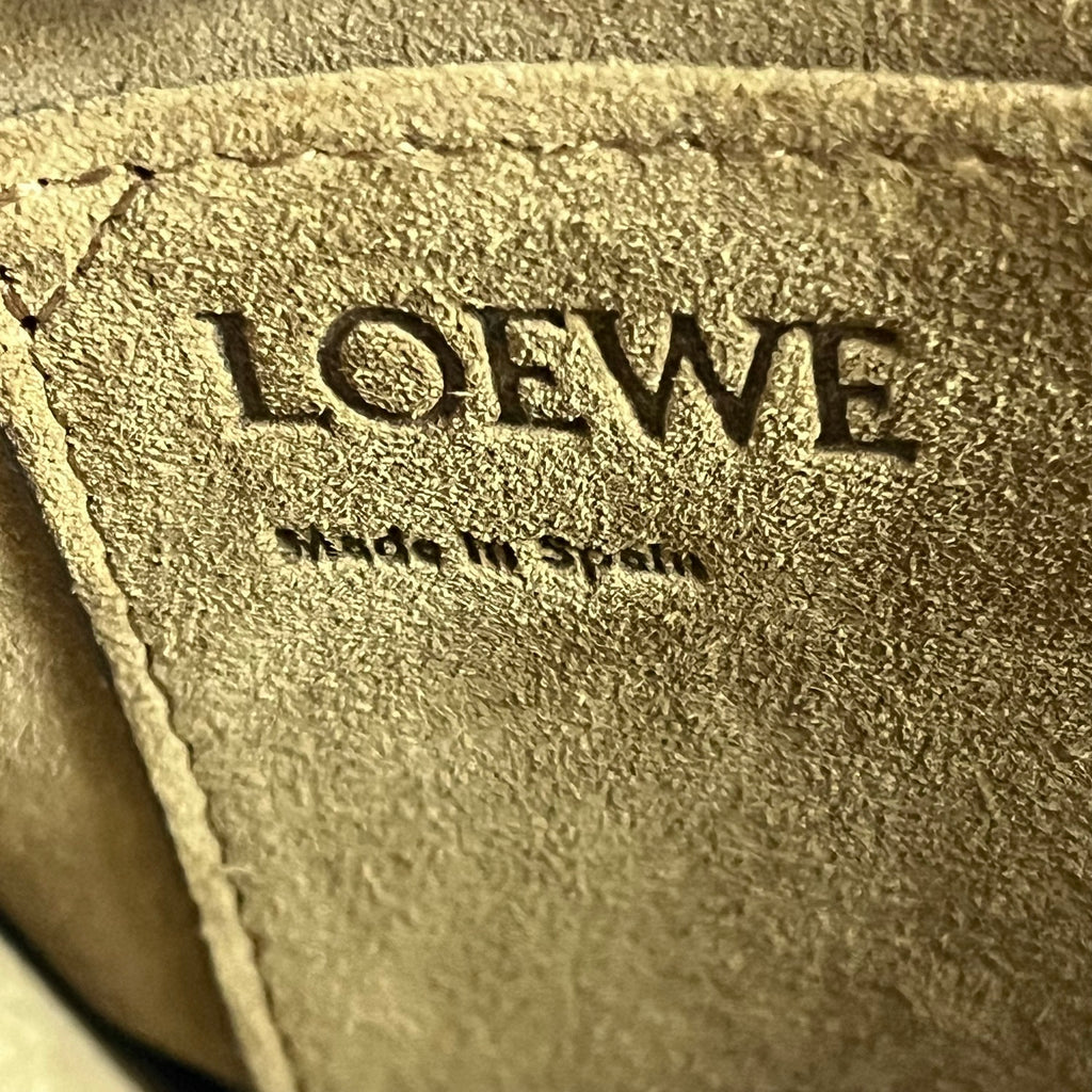 Loewe Gate Small Borsa Donna in Pelle Arancione e Marrone Crossbody Saddle Bag Luxury