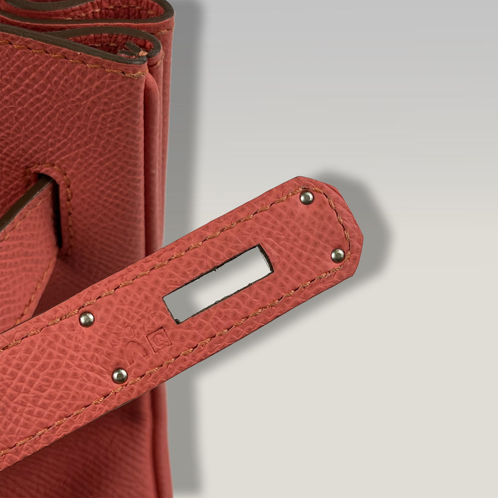 Hermès Birkin 35 in Epsom Leather Rouge Pink – Stamp Q 