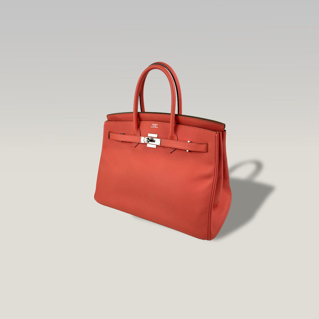 Hermès Birkin 35 in Epsom Leather Rouge Pink – Stamp Q 