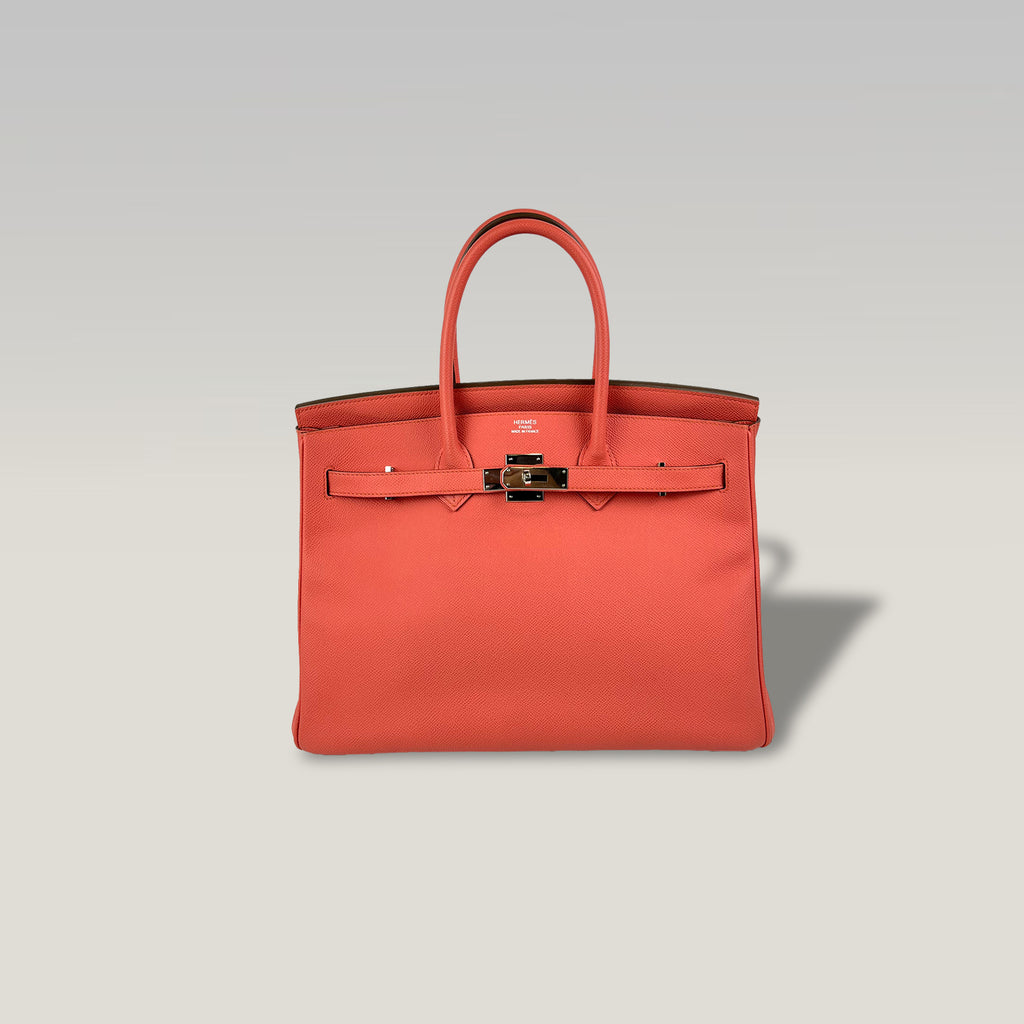 Hermès Birkin 35 in Epsom Leather Rouge Pink – Stamp Q 