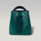 Louis Vuitton NéoNoé BB in Pelle Epi Verde Scuro e Blu