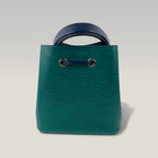 Louis Vuitton NéoNoé BB in Pelle Epi Verde Scuro e Blu